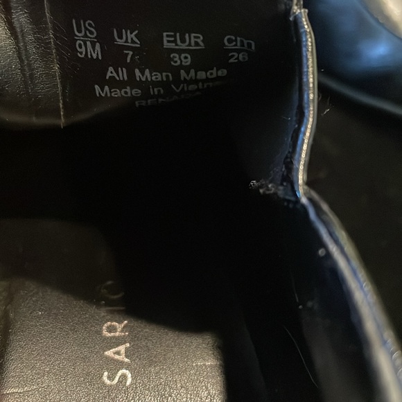FRANCO SARTO BLACK FAUX LEATHER CHUNKY HEEL ANKLE BOOTS 🖤💋- 9 - Picture 7 of 10